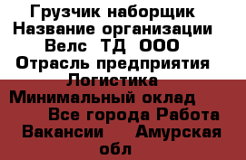 Грузчик-наборщик › Название организации ­ Велс, ТД, ООО › Отрасль предприятия ­ Логистика › Минимальный оклад ­ 20 000 - Все города Работа » Вакансии   . Амурская обл.